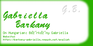 gabriella barkany business card